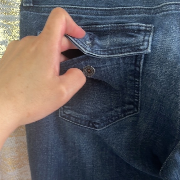 Lucky BRAND Dark Blue Wash Lolita Boot Mid-Rise Bootcut Jean Size 6/28 - Picture 12 of 16